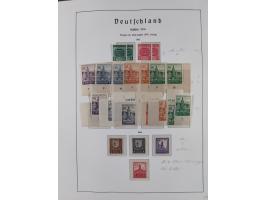 1945/49, in den Hauptnummern überkomplette fast ausschließlich postfrische Sammlung, dabei Postmeistertrennungen, ZD, Potscht