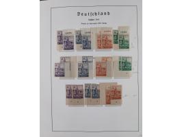 1945/49, in den Hauptnummern überkomplette fast ausschließlich postfrische Sammlung, dabei Postmeistertrennungen, ZD, Potscht