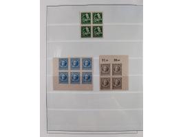 1945/49, in den Hauptnummern überkomplette fast ausschließlich postfrische Sammlung, dabei Postmeistertrennungen, ZD, Potscht