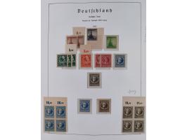 1945/49, in den Hauptnummern überkomplette fast ausschließlich postfrische Sammlung, dabei Postmeistertrennungen, ZD, Potscht