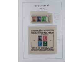 1945/49, in den Hauptnummern überkomplette fast ausschließlich postfrische Sammlung, dabei Postmeistertrennungen, ZD, Potscht