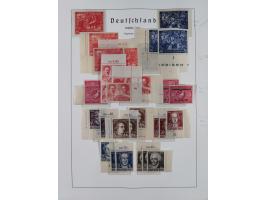 1945/49, in den Hauptnummern überkomplette fast ausschließlich postfrische Sammlung, dabei Postmeistertrennungen, ZD, Potscht