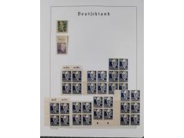 1945/49, in den Hauptnummern überkomplette fast ausschließlich postfrische Sammlung, dabei Postmeistertrennungen, ZD, Potscht