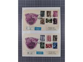 1918/64, lot with mostly mint never hinged Stamps, covers and varieties, with u.o. Mi.-Nr. 243+245-48 as sheet set, varieties