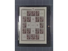 1918/64, lot with mostly mint never hinged Stamps, covers and varieties, with u.o. Mi.-Nr. 243+245-48 as sheet set, varieties