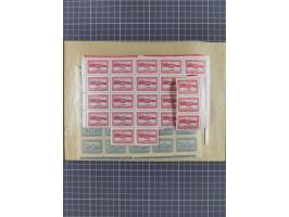 1918/64, lot with mostly mint never hinged Stamps, covers and varieties, with u.o. Mi.-Nr. 243+245-48 as sheet set, varieties