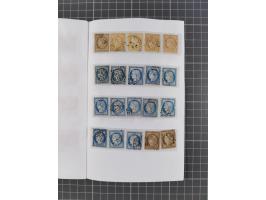 1849/71, mostly used selection with 3 covers, some duplicates with shades, mixed condition