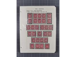 1854/1916, interessante, &nbsp;meist postfrische und ungebrauchte Spezialsammlung der Ausgabe 1900 und 1901 mit vielen Verzäh