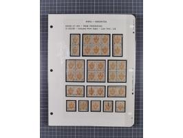 1854/1916, interessante, &nbsp;meist postfrische und ungebrauchte Spezialsammlung der Ausgabe 1900 und 1901 mit vielen Verzäh