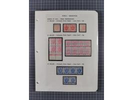 1854/1916, interessante, &nbsp;meist postfrische und ungebrauchte Spezialsammlung der Ausgabe 1900 und 1901 mit vielen Verzäh