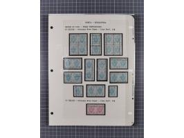 1854/1916, interessante, &nbsp;meist postfrische und ungebrauchte Spezialsammlung der Ausgabe 1900 und 1901 mit vielen Verzäh