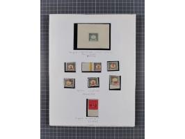 1854/1916, interessante, &nbsp;meist postfrische und ungebrauchte Spezialsammlung der Ausgabe 1900 und 1901 mit vielen Verzäh