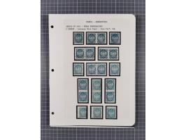 1854/1916, interessante, &nbsp;meist postfrische und ungebrauchte Spezialsammlung der Ausgabe 1900 und 1901 mit vielen Verzäh