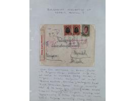 1843/1943, lot with over 40 covers and cards incl. &nbsp;Bulgarian and German occupation of Serbia, with u.o. blue seal “Mona