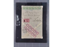 1891/1913, collection with 30 covers and cards, with many registered covers, postal stationeries with additional franking and