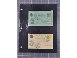1891/1913, collection with 30 covers and cards, with many registered covers, postal stationeries with additional franking and