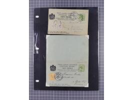 1891/1913, collection with 30 covers and cards, with many registered covers, postal stationeries with additional franking and