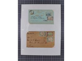 1891/1913, collection with 30 covers and cards, with many registered covers, postal stationeries with additional franking and