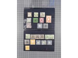 1851/67 (ca.), ungebrauchte und gestempelte kleine Partie besserer Werte, dabei Württemberg Mi. 3b, 5 und 10 a je ungebraucht