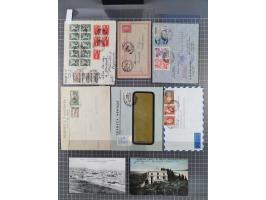 1890/1950, 22 covers/cards and 14 fronts, attractive frankings, censor marks and labels, french Saloniki, registered mail, mo