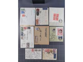 1890/1950, 22 covers/cards and 14 fronts, attractive frankings, censor marks and labels, french Saloniki, registered mail, mo