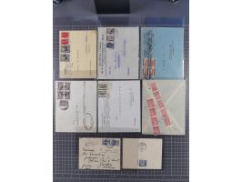 1890/1950, 22 covers/cards and 14 fronts, attractive frankings, censor marks and labels, french Saloniki, registered mail, mo