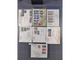 1890/1950, 22 covers/cards and 14 fronts, attractive frankings, censor marks and labels, french Saloniki, registered mail, mo