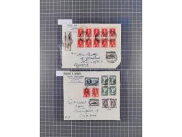 1890/1950, 22 covers/cards and 14 fronts, attractive frankings, censor marks and labels, french Saloniki, registered mail, mo