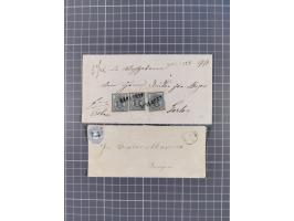 1850/72, 10 frankierte Briefe und Ganzsachen, dabei Braunschweig Mi. 5 auf Drucksache, Bremen Mi. 14, Preußen Mi. 20-21 in Mi