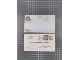 1850/72, 10 frankierte Briefe und Ganzsachen, dabei Braunschweig Mi. 5 auf Drucksache, Bremen Mi. 14, Preußen Mi. 20-21 in Mi