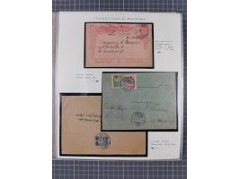 1822/1919, interesting collection Turkish, Austrian and Hungarian post offices in the Balkans from the pre-philatelic era wit