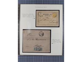 1822/1919, interesting collection Turkish, Austrian and Hungarian post offices in the Balkans from the pre-philatelic era wit
