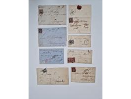 1852/67 (ca.), alte Partie von rund 180 Briefen und Ganzsachen (plus einige Vorderseiten), dabei bessere Stempel wie "MEHLTHE