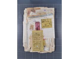 1900/30, hundreds of revenues on documents mainly cancelled with all arabic ottoman cancellations.