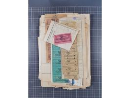 1900/30, hundreds of revenues on documents mainly cancelled with all arabic ottoman cancellations.