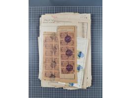 1900/30, hundreds of revenues on documents mainly cancelled with all arabic ottoman cancellations.