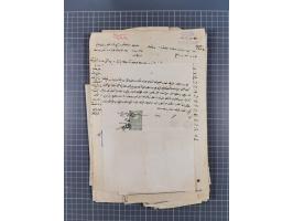 1900/30, hundreds of revenues on documents mainly cancelled with all arabic ottoman cancellations.