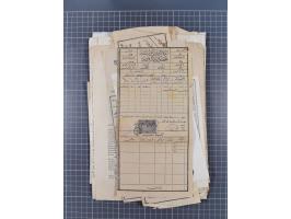 1900/30, hundreds of revenues on documents mainly cancelled with all arabic ottoman cancellations.