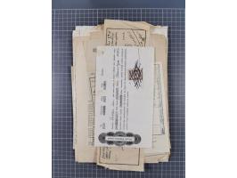 1900/30, hundreds of revenues on documents mainly cancelled with all arabic ottoman cancellations.