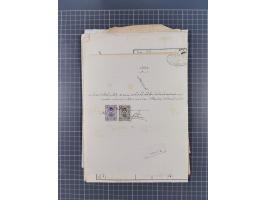 1900/30, hundreds of revenues on documents mainly cancelled with all arabic ottoman cancellations.
