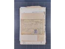 1900/30, hundreds of revenues on documents mainly cancelled with all arabic ottoman cancellations.