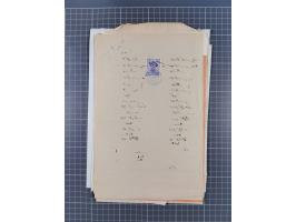 1900/30, hundreds of revenues on documents mainly cancelled with all arabic ottoman cancellations.