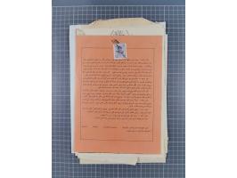 1900/30, hundreds of revenues on documents mainly cancelled with all arabic ottoman cancellations.