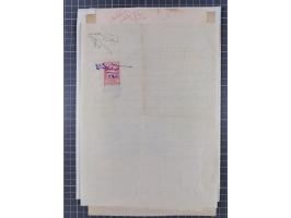 1900/30, hundreds of revenues on documents mainly cancelled with all arabic ottoman cancellations.