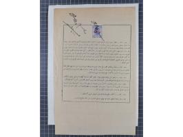 1900/30, hundreds of revenues on documents mainly cancelled with all arabic ottoman cancellations.