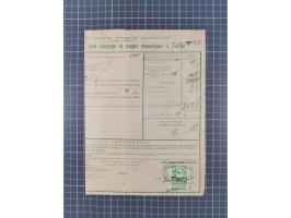 1900/30, hundreds of revenues on documents mainly cancelled with all arabic ottoman cancellations.