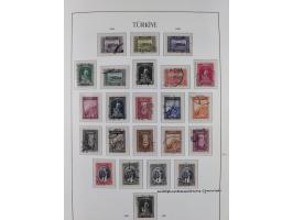 1920/69, mostly unused/mint and cancelled collection ‘Republic of Turkey’ in album with some better and complete issues Angor