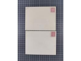 1868, Aufbrauchsumschläge Sachsen, 17 ungebrauchte und 10 gebrauchte Umschläge, fast alle verschieden; wenige etwas fehlerhaf