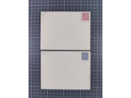 1868, Aufbrauchsumschläge Sachsen, 17 ungebrauchte und 10 gebrauchte Umschläge, fast alle verschieden; wenige etwas fehlerhaf