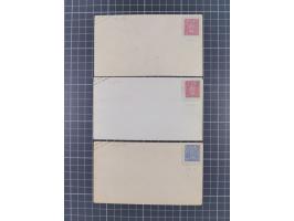 1868, Aufbrauchsumschläge Sachsen, 17 ungebrauchte und 10 gebrauchte Umschläge, fast alle verschieden; wenige etwas fehlerhaf